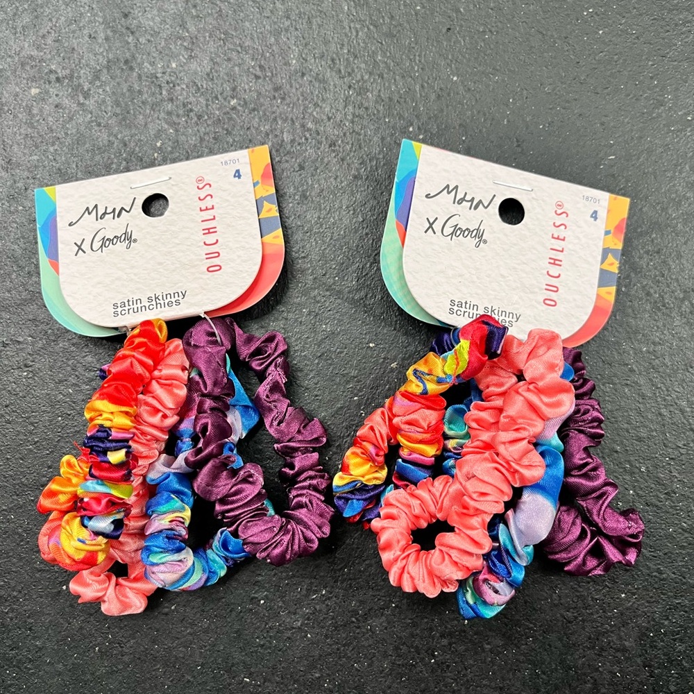 New Satin Skinny Scrunchies Pack